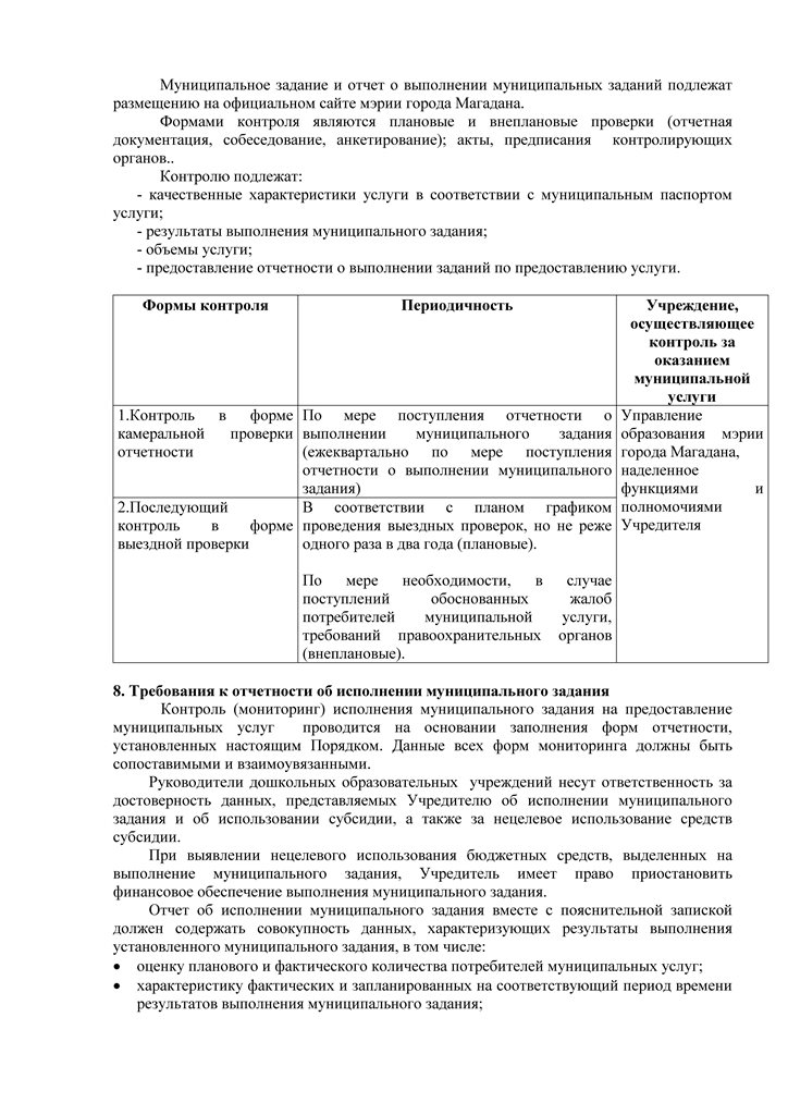 муниципальное задание на 2016-2017