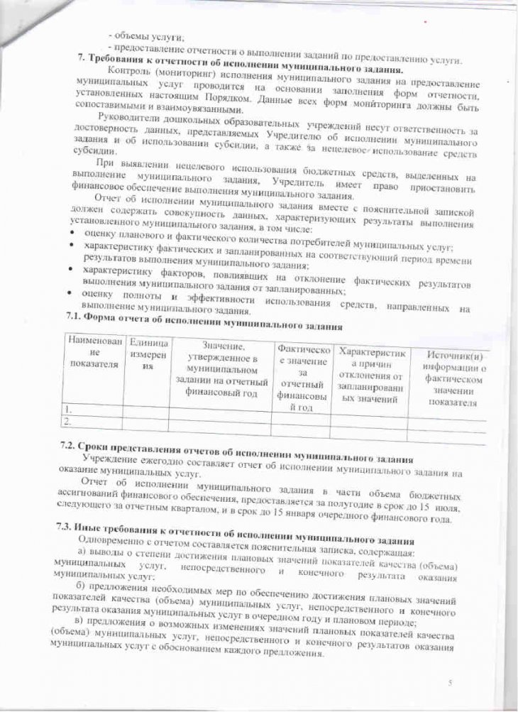 муниципальное задание на 2017-2018 год